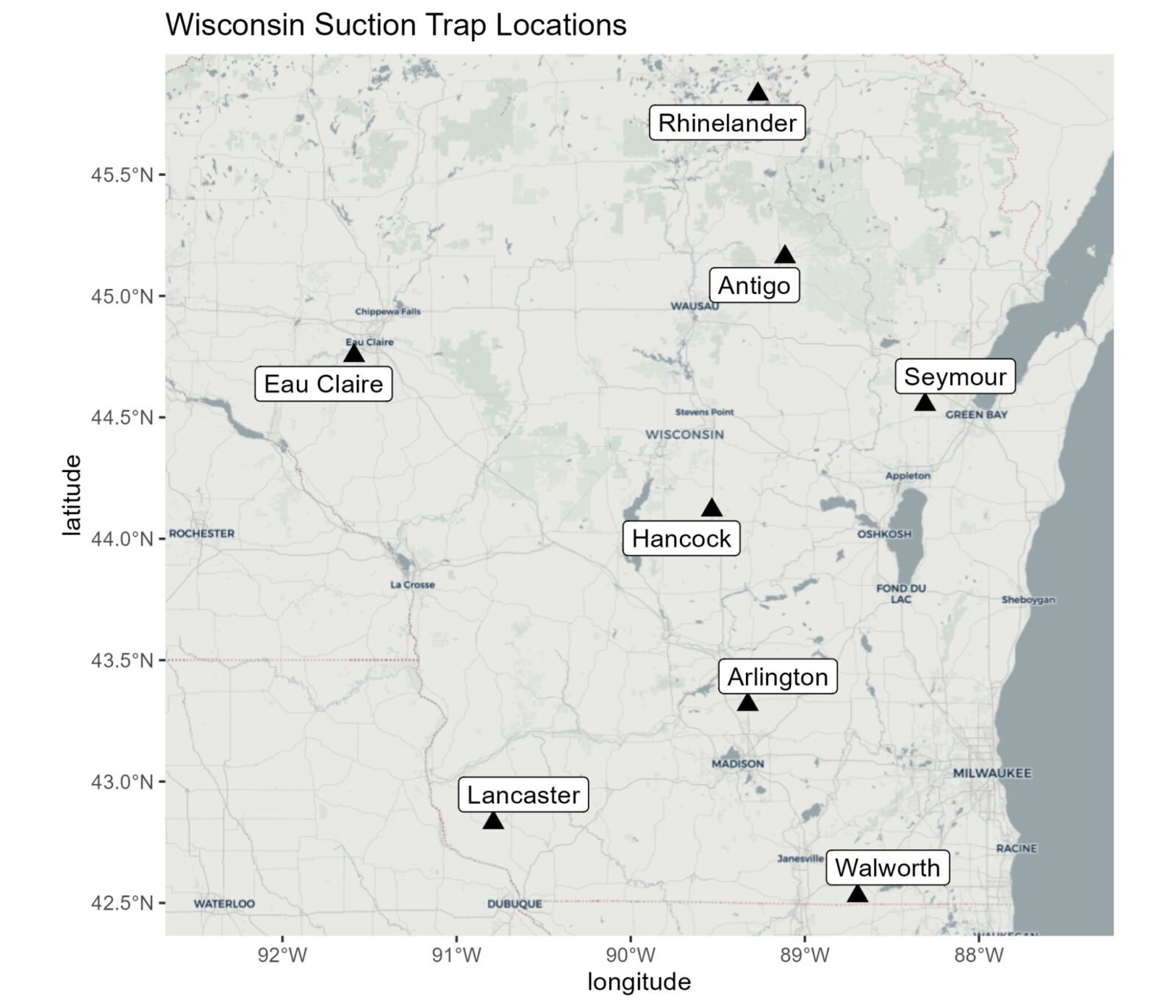 map of trap locations