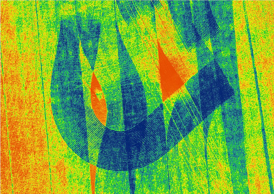 hyperspectral image of a farm field