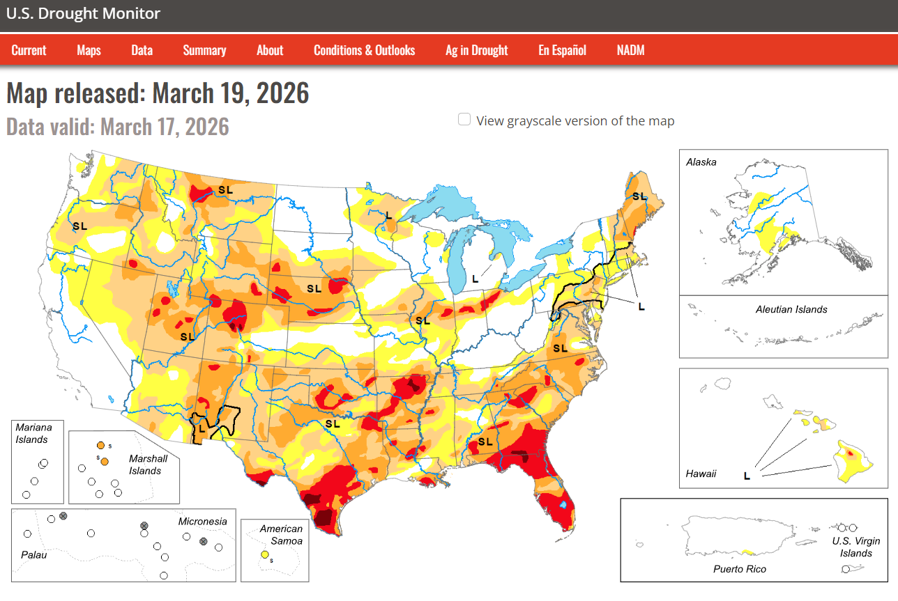 drought monitor screenshot